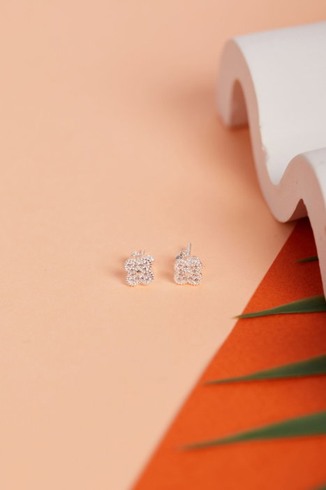 Heliophilia Silver Pendientes de Plata de Ley 925 con Circonio Heliophilia Silver Pendientes de Plata de Ley 925 con Circonio